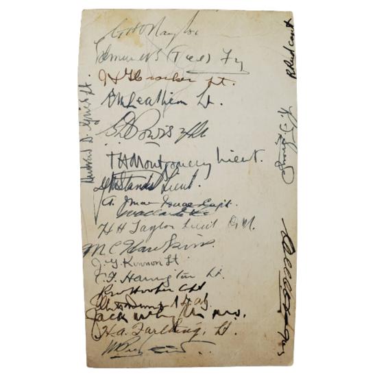 WW2 Canadian RCA 5th Canadian Field Regiment Christmas Card And Menu 1940