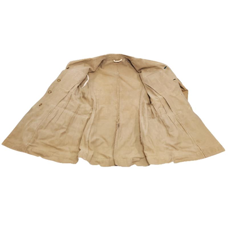 WW1 British Royal Engineers Officer's Arrow Cuff Canvas Tunic