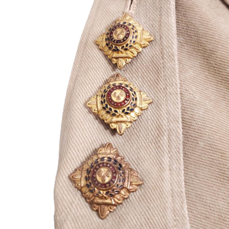 WW1 British Royal Engineers Officer's Arrow Cuff Canvas Tunic