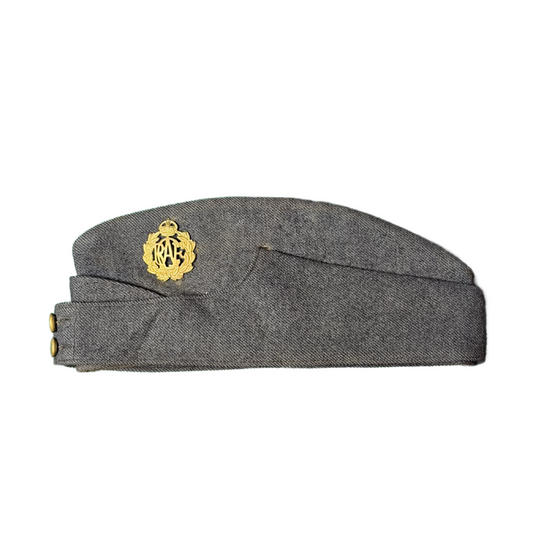 WW2 Canadian RCAF Other Ranks Wedge Cap With Badge And Service Number
