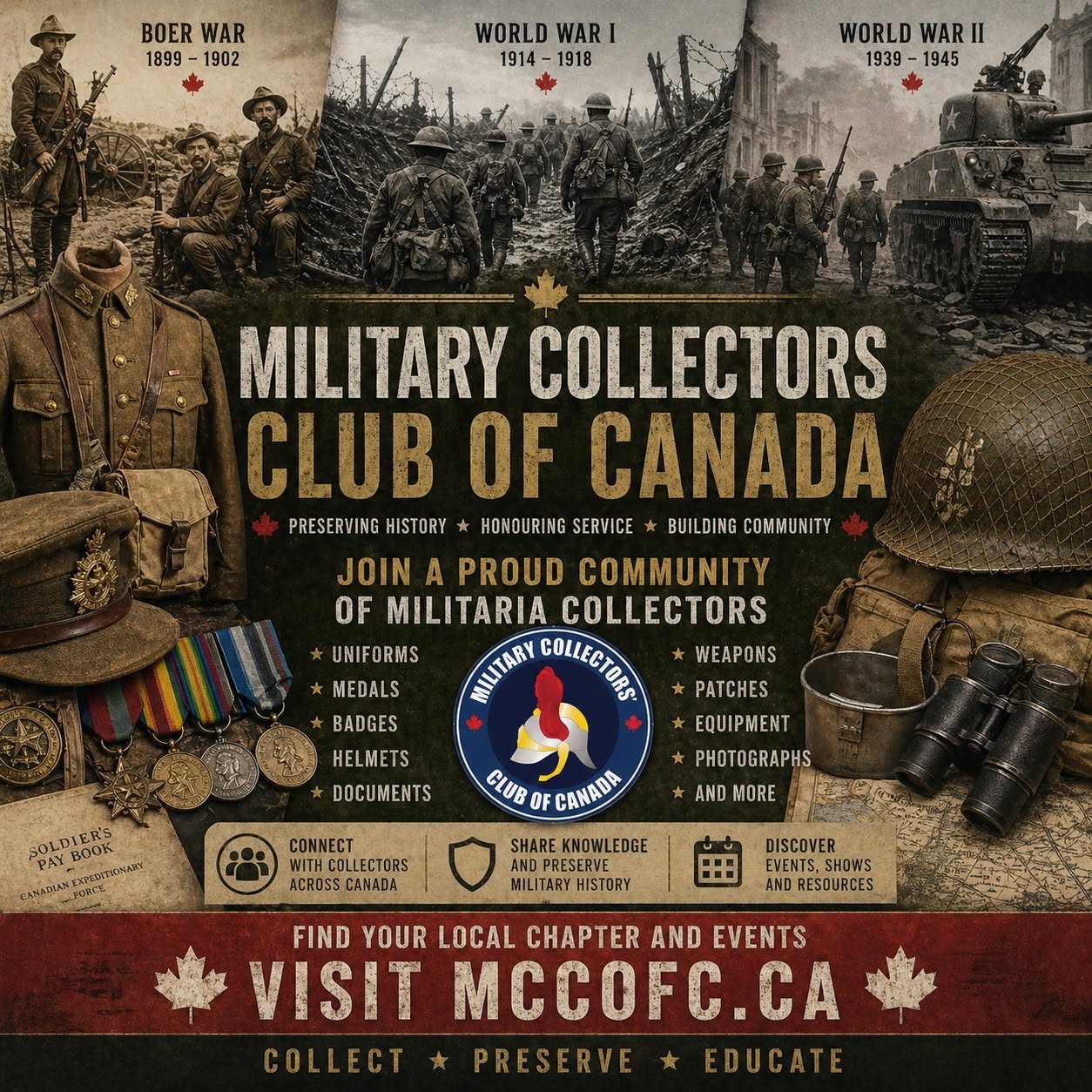 MCC of C Military Collectors Club Of Canada Annual Convention Show June 27