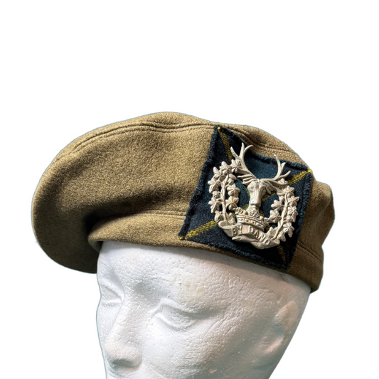 WW2 British Gordon Highlanders Tam O'Shanter With Badge