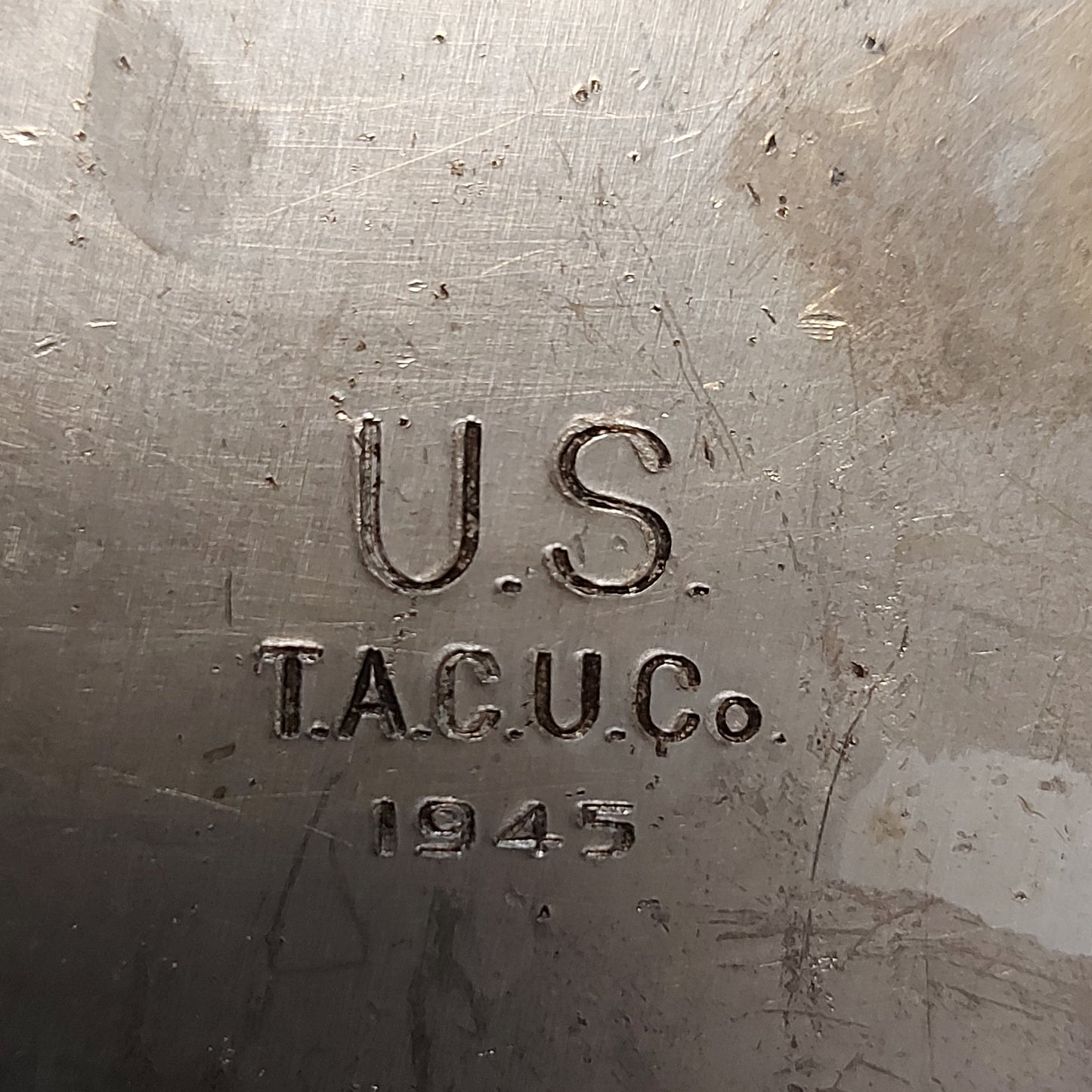 WW2 United States Canteen With Cup And Cover British Marked 1945