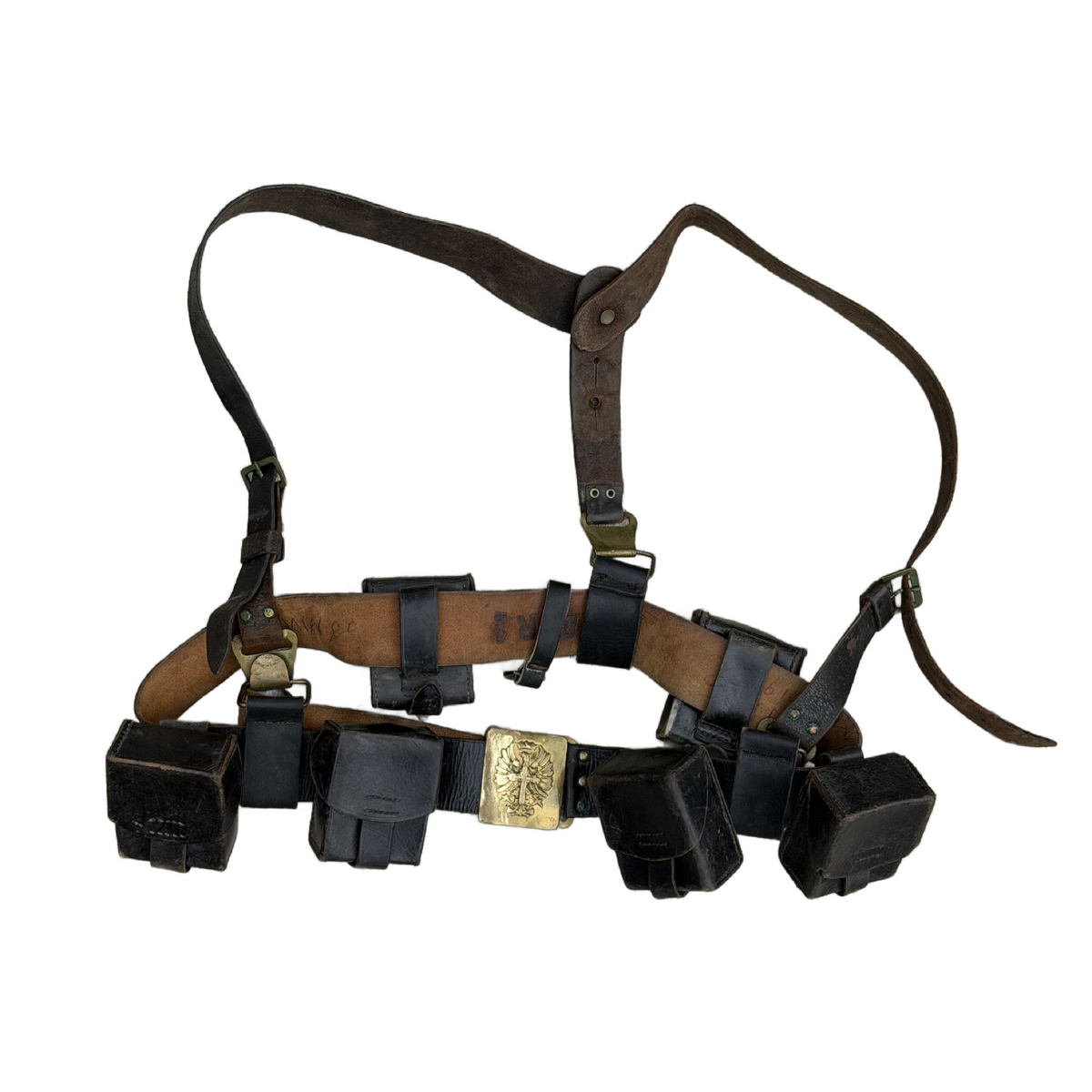 Pre-WW2 Spanish Civil War Leather Equipment Set