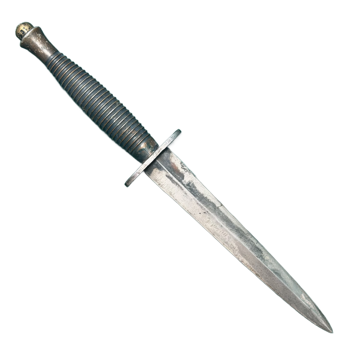 WW2 Canadian British Fairbairn Sykes 3rd Pattern Fighting Knife With Scabbard