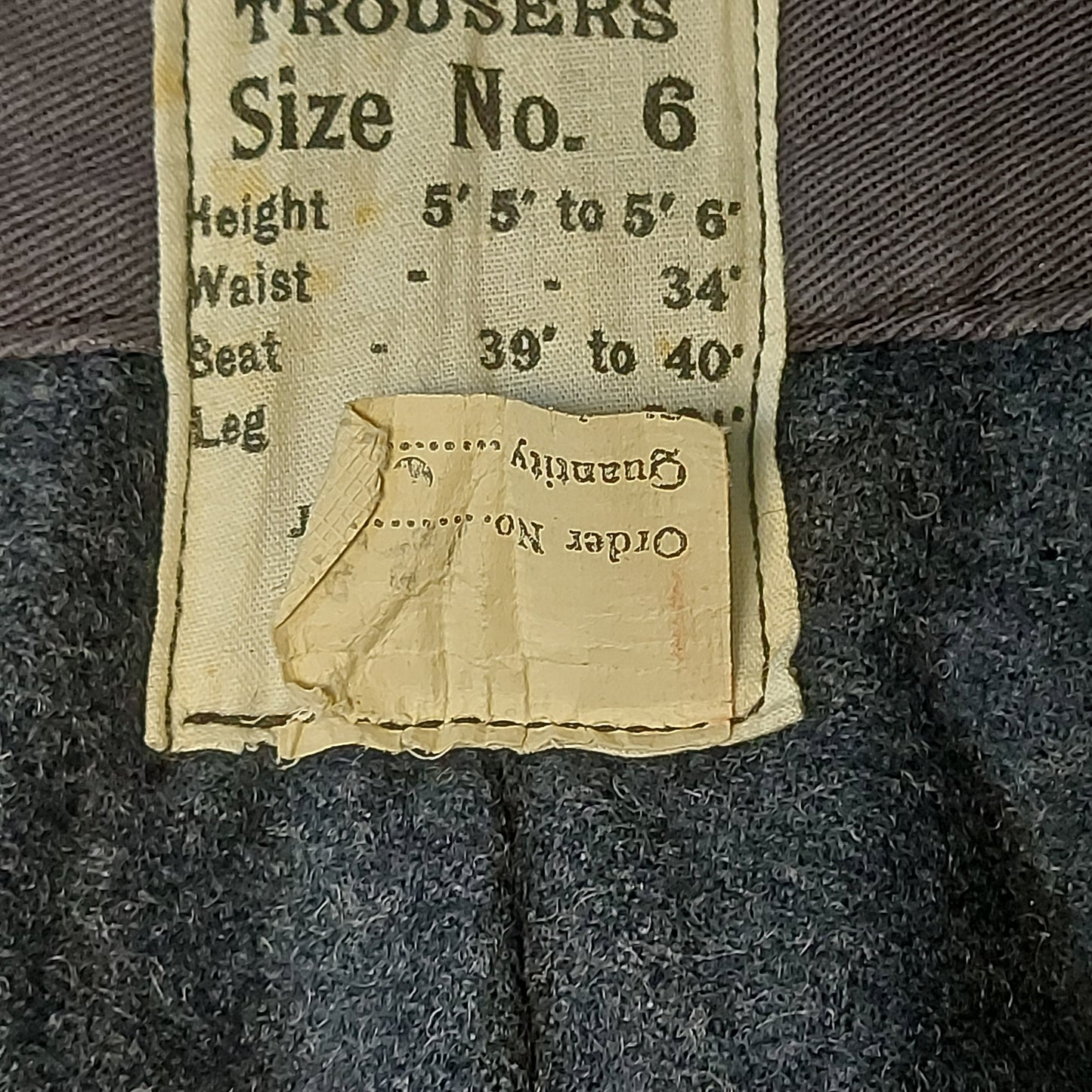 WW2 British RAF Royal Air Force Battle Dress Trousers 1944