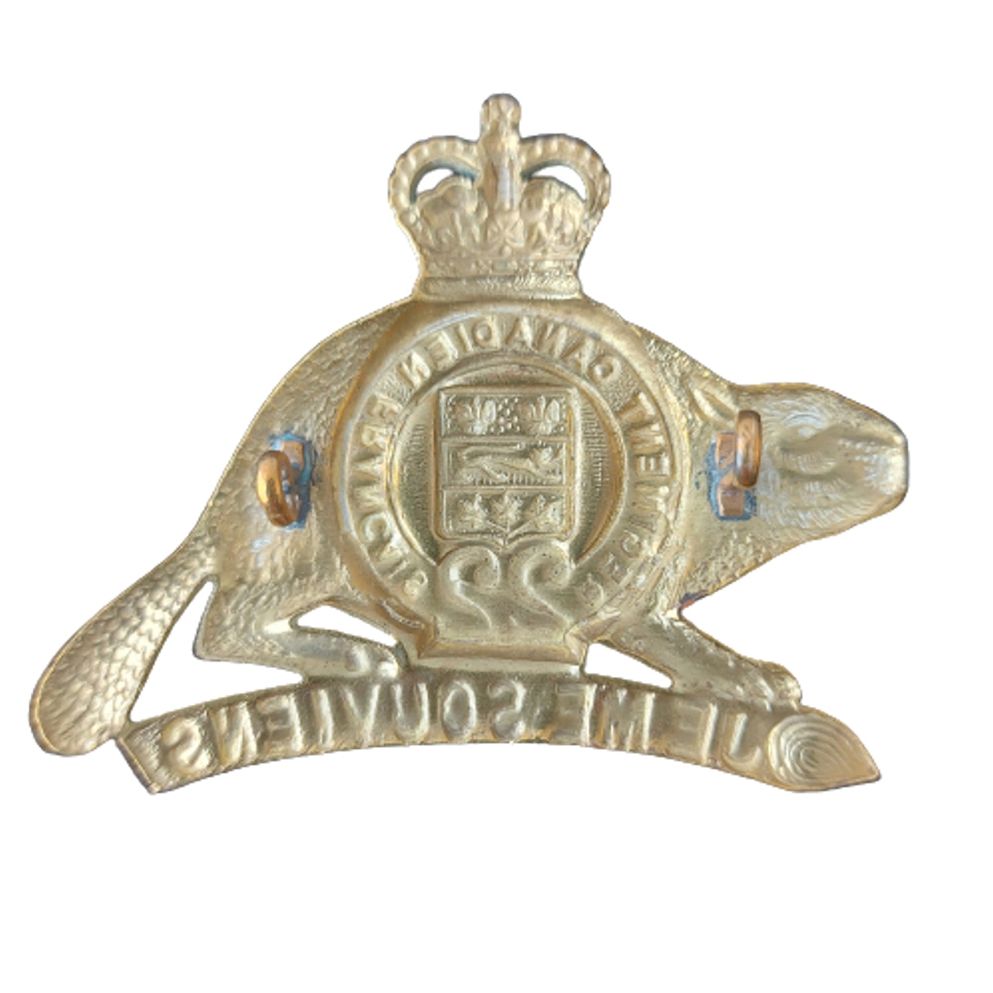 Post WW2 Canadian R22R Royal 22nd Regiment Cap Badge