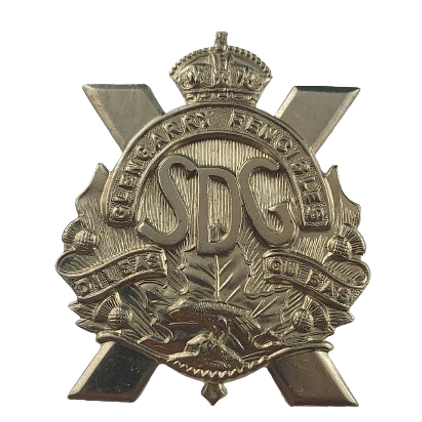 WW2 Canadian Stormont Dundass & Glengarry Highlanders Cap Badge