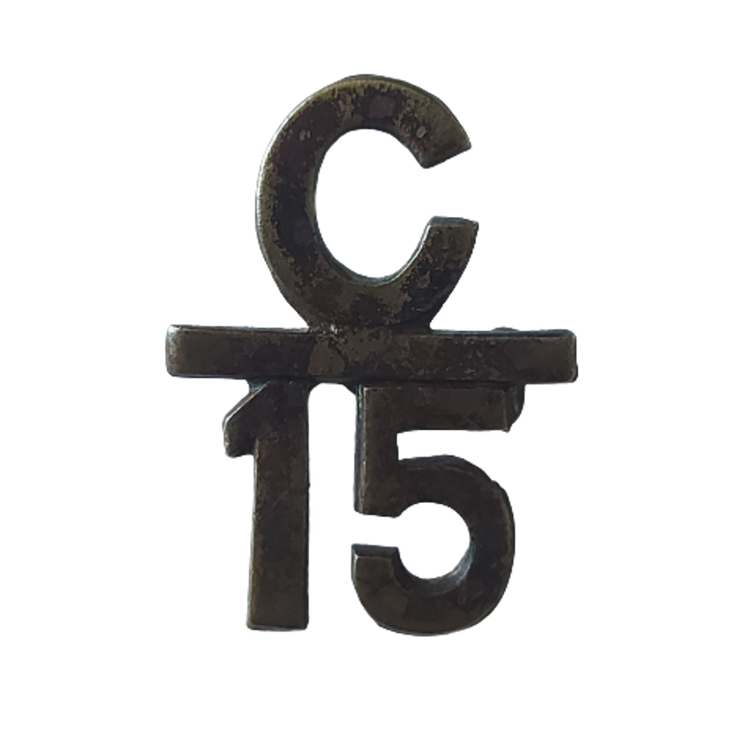 WW1 C15 Numbered Collar Badge -48th Highlanders Of Canada