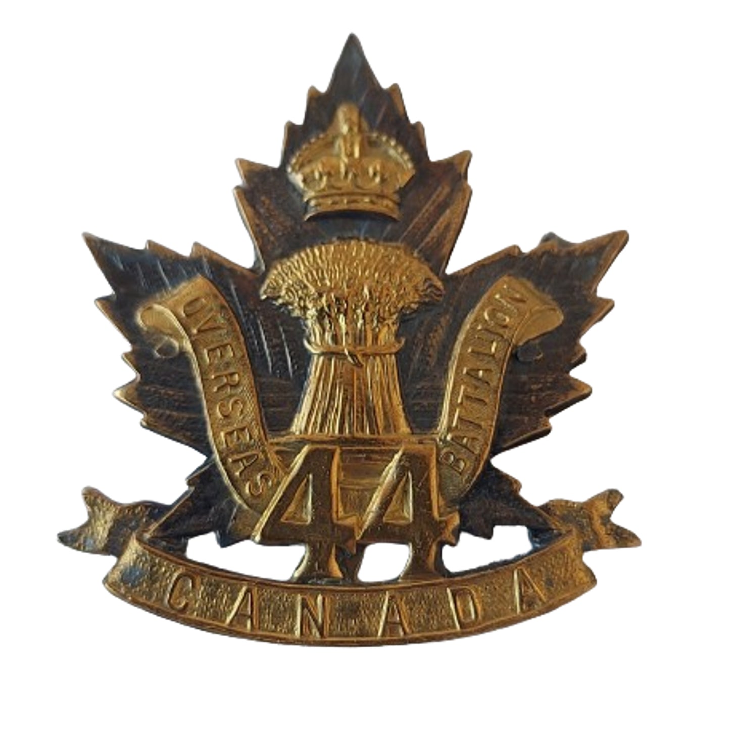 WW1 Canadian 44th Battalion Sweetheart Badge -Brandon Manitoba -R.J. Inglis