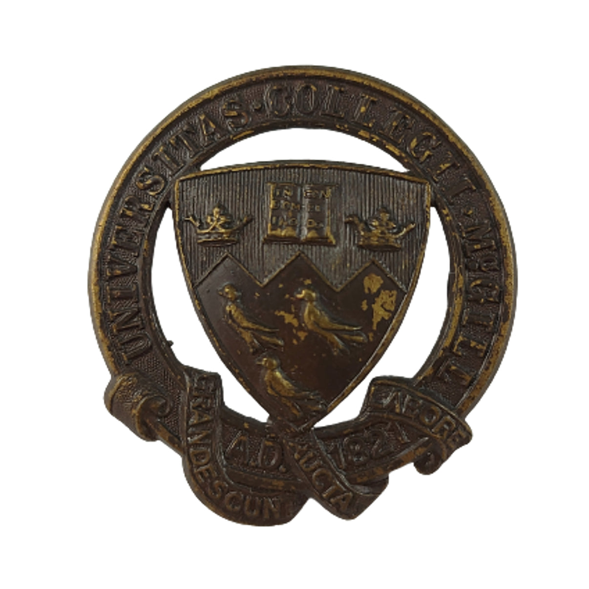 WW2 COTC McGill University Montreal Cap Badge – Canadian Soldier Militaria