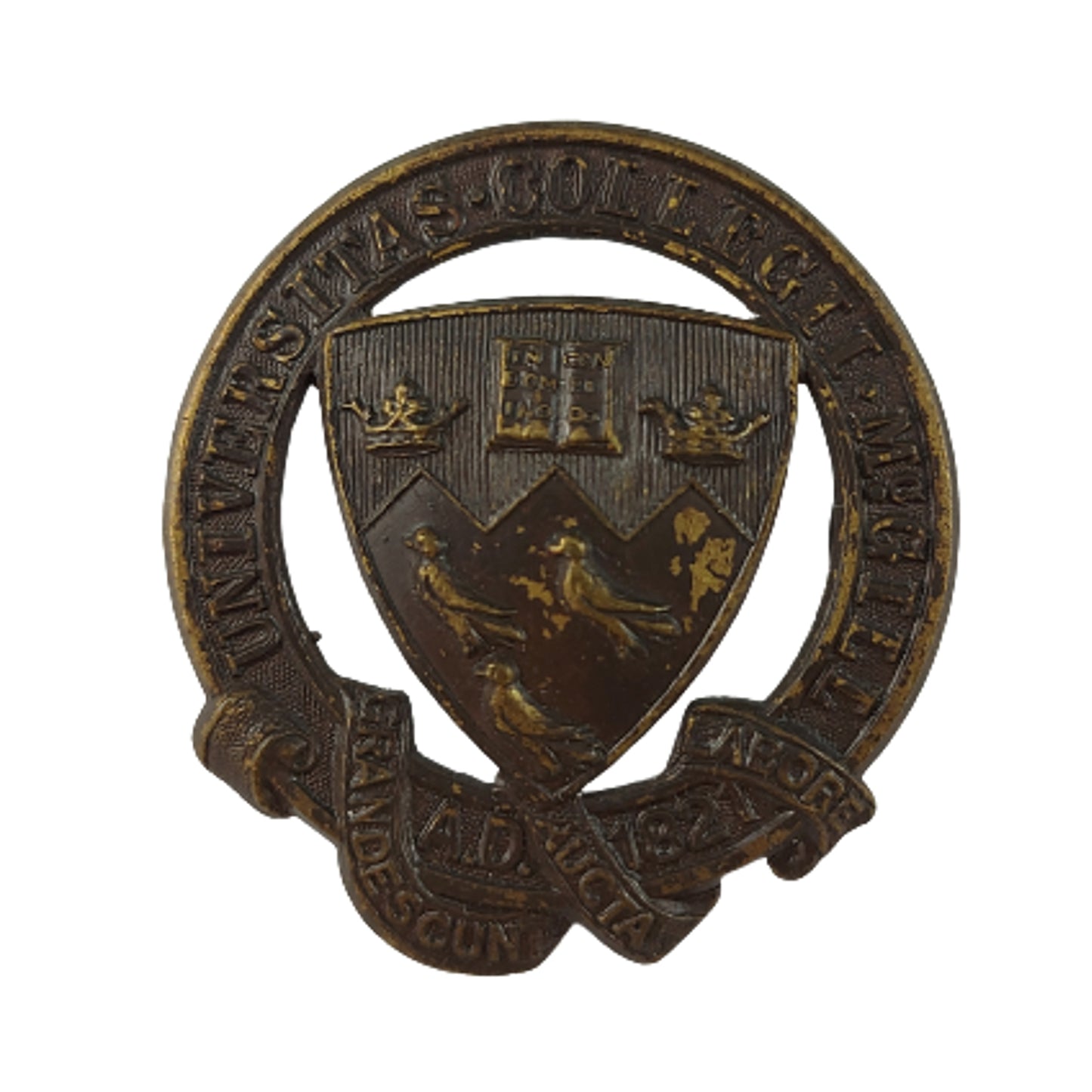 WW2 COTC McGill University Montreal Cap Badge