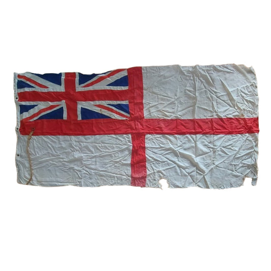 WW2 Canadian British RCN RN White Ensign Naval Flag 102 X 48 Inches