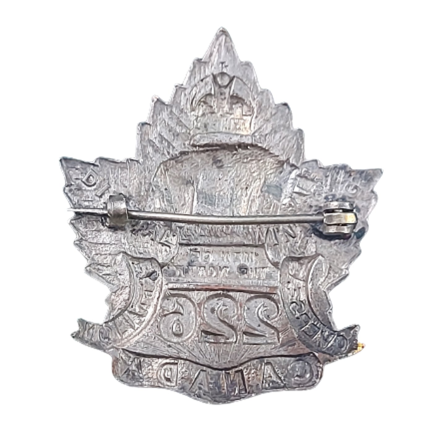 WW1 Canadian 226th Battalion Officers Collar Badge -Men Of The North