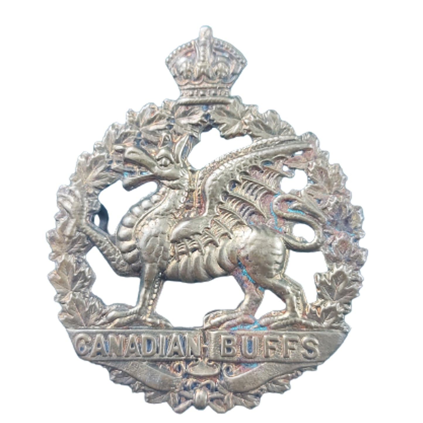 WW1 198th Battalion Canadian Buffs Cap Badge