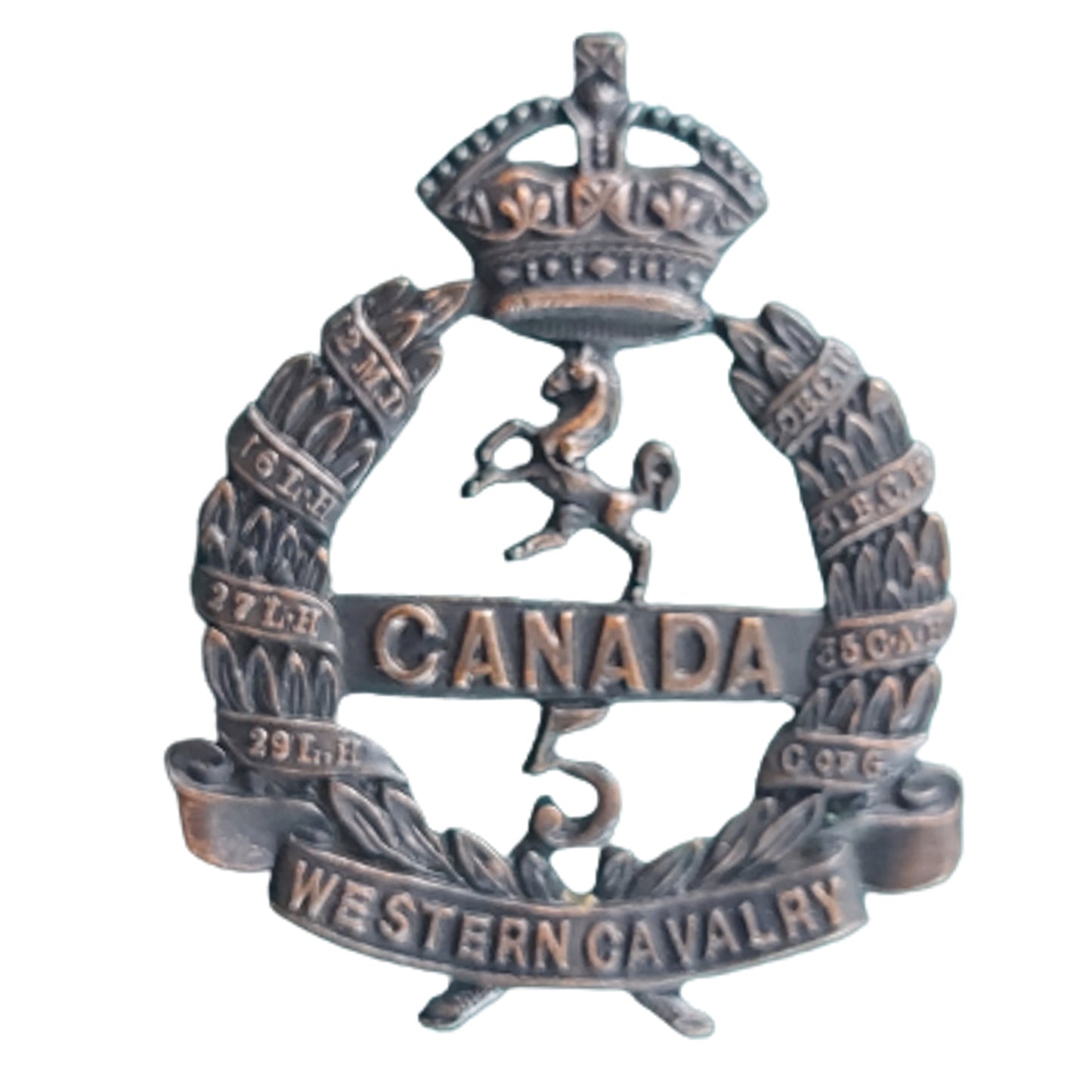 WW1 Canadian 5th Battalion Western Cavalry Officer's OSD Cap Badge