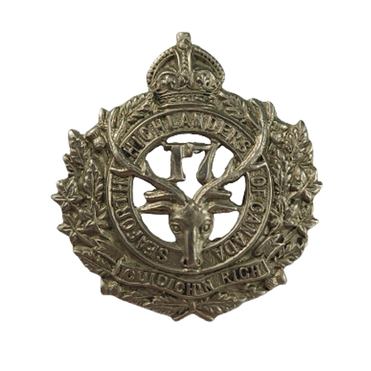 WW1 Canadian 17th Battalion (Seaforth Highlanders) Collar Badge