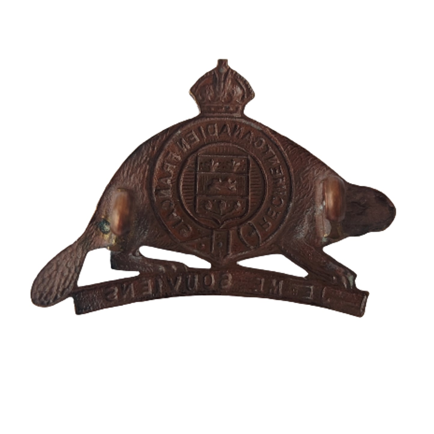 WW1 Canadian R22R Royal 22nd Regiment Collar Badge