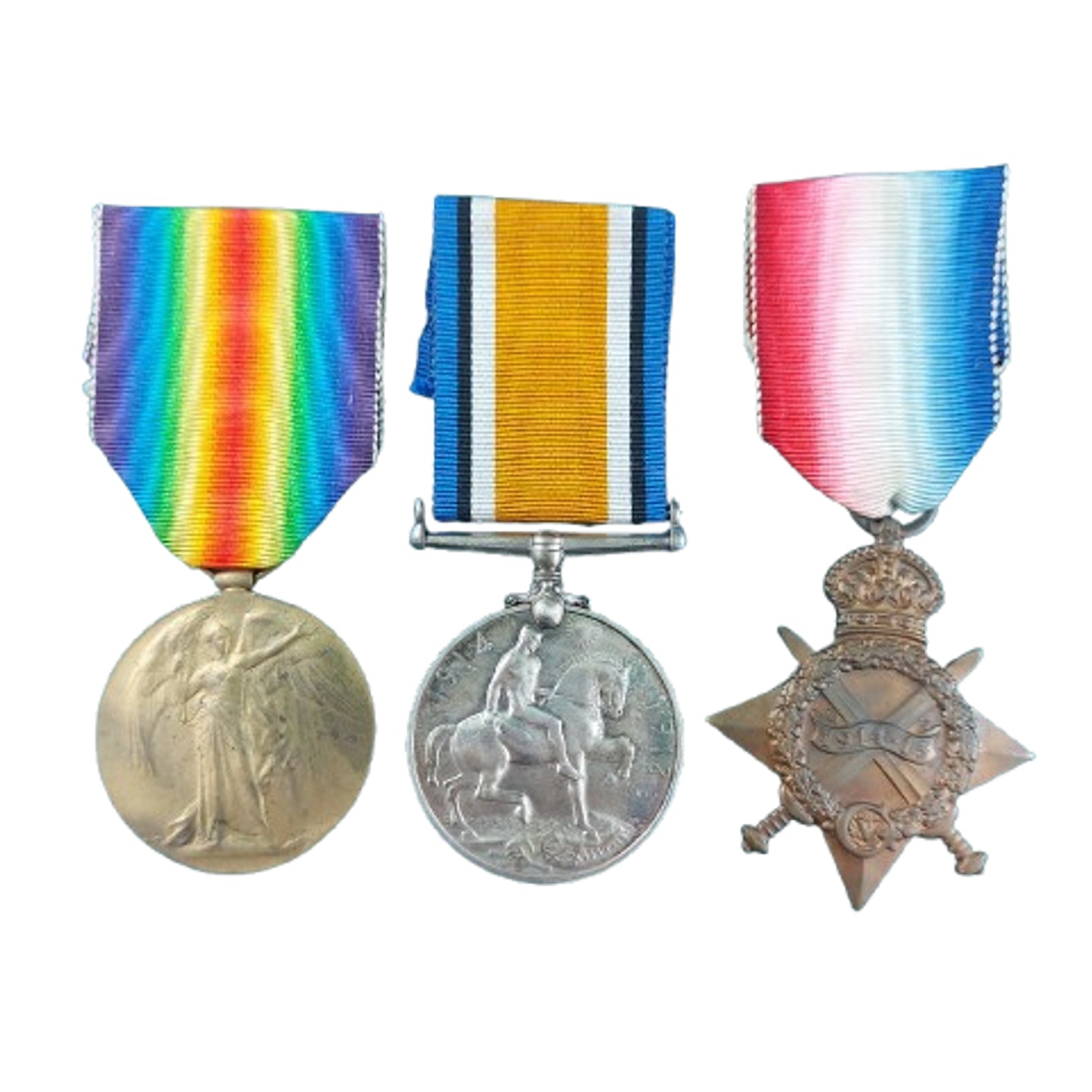 WW1 British BEF Medal Trio