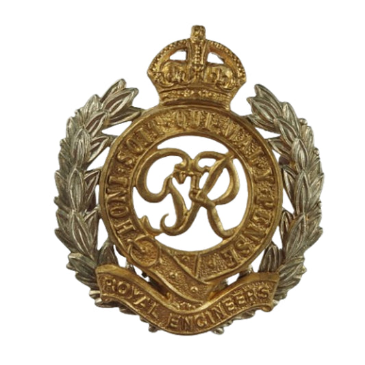 WW2 British Royal Engineers Officer's Cap Badge