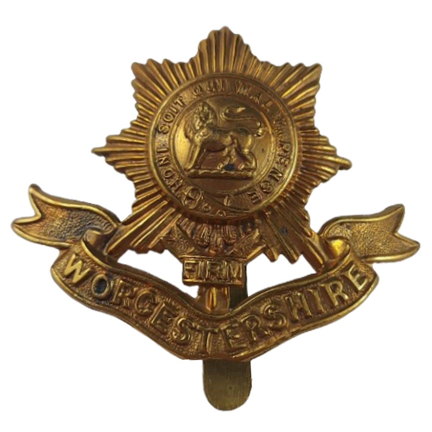 WW2 British Worcestershire Regiment Cap Badge