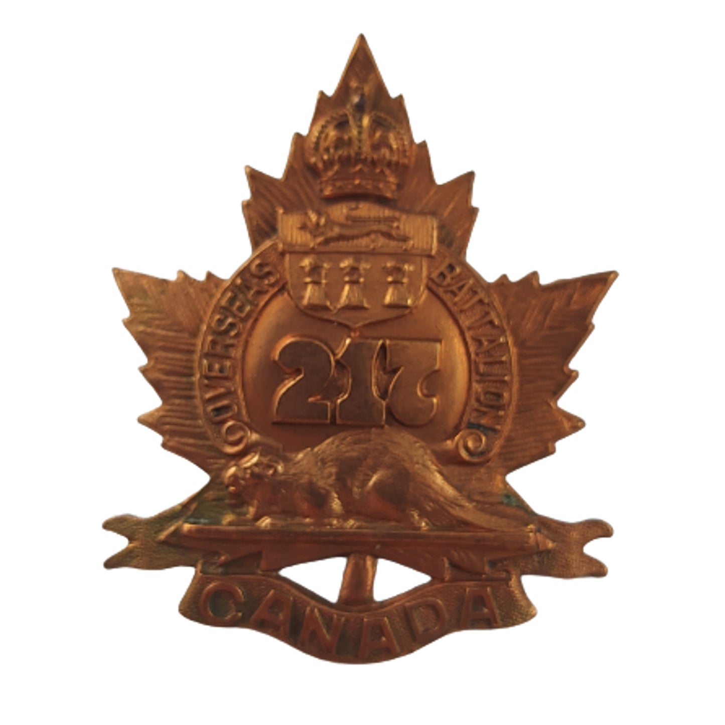 WW1 217th Battalion Collar Badge Moosomin, Saskatchewan