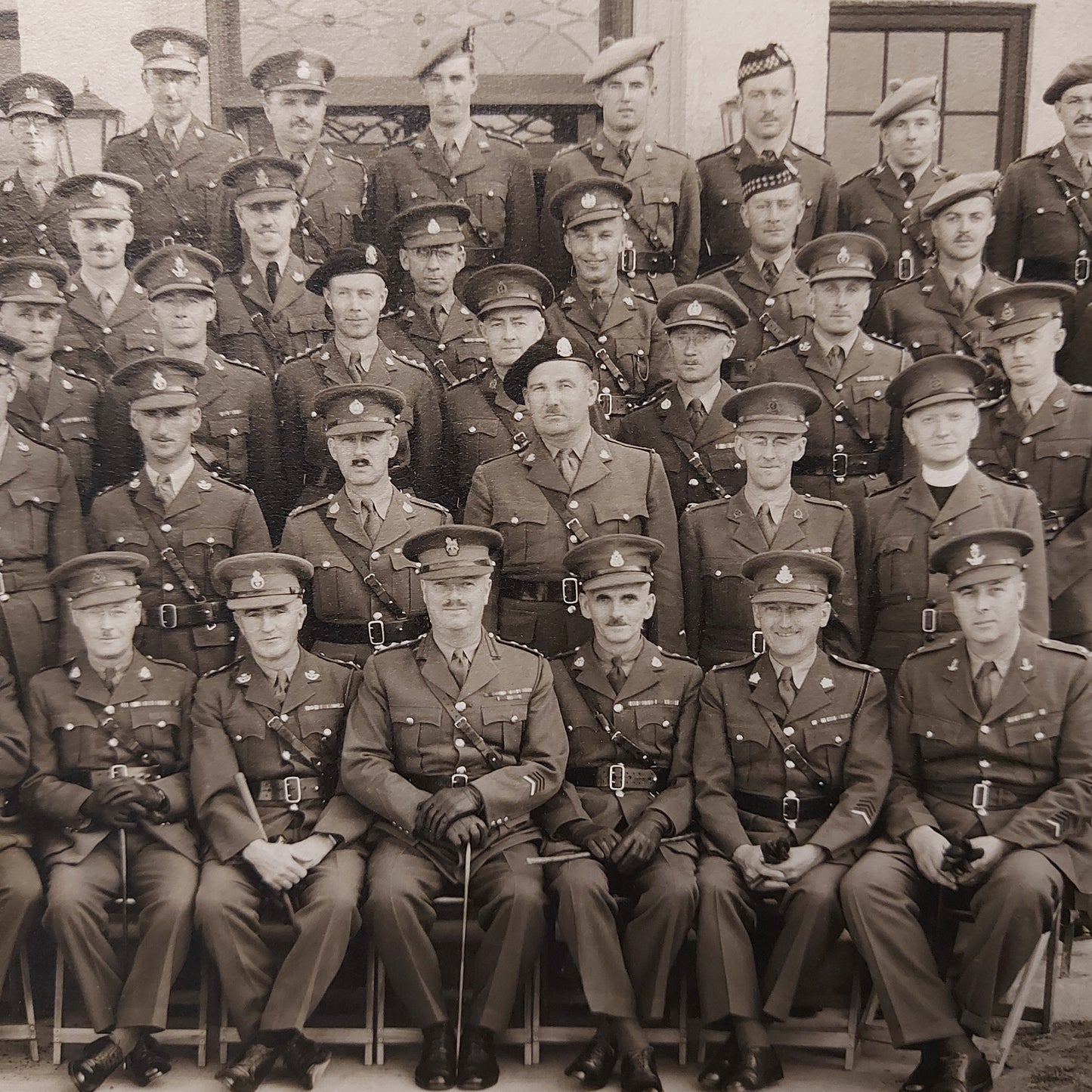 WW2 Staff Officers CITC Currie Barracks Calgary 1943