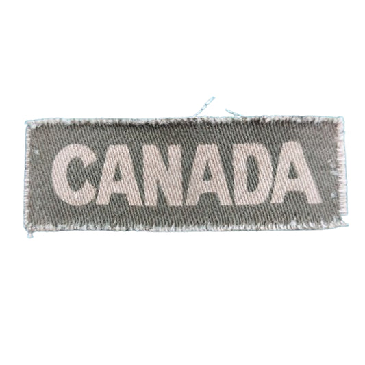 WW2 Canadian CANADA Printed Canvas Shoulder Title
