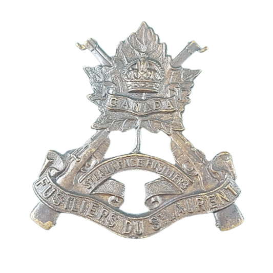 WW2 Canadian Fusiliers Du St Laurent Cap Badge