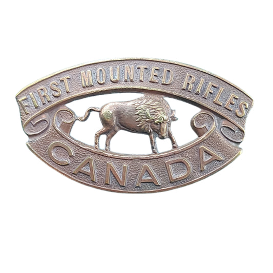 WW1 1st Canadian Mounted Rifles Shoulder Title