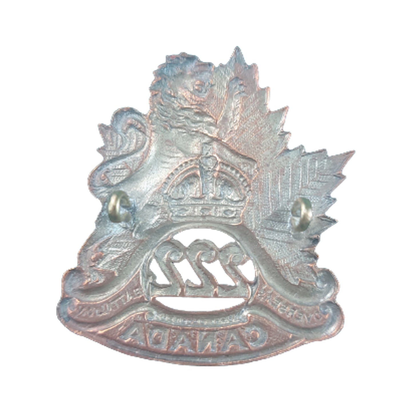 WW1 Canadian CEF 222nd Battalion Winnipeg Manitoba Cap Badge