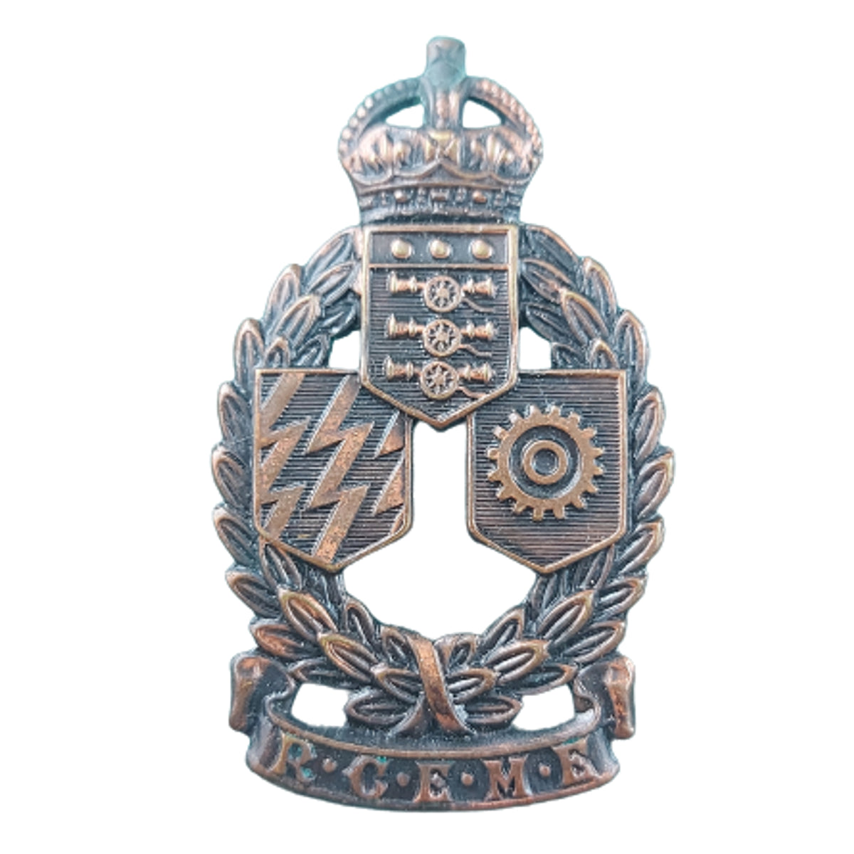 Leet Rceme WW2 RCEME Royal Canadian Electrical Mechanical Engineers Cap Badge ...