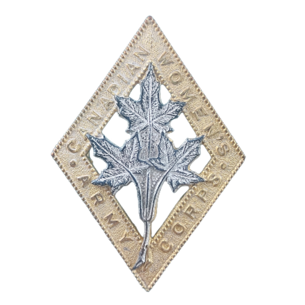 WW2 CWAC - Canadian Women's Army Corps Officer's Cap Badge -Scully Mon ...