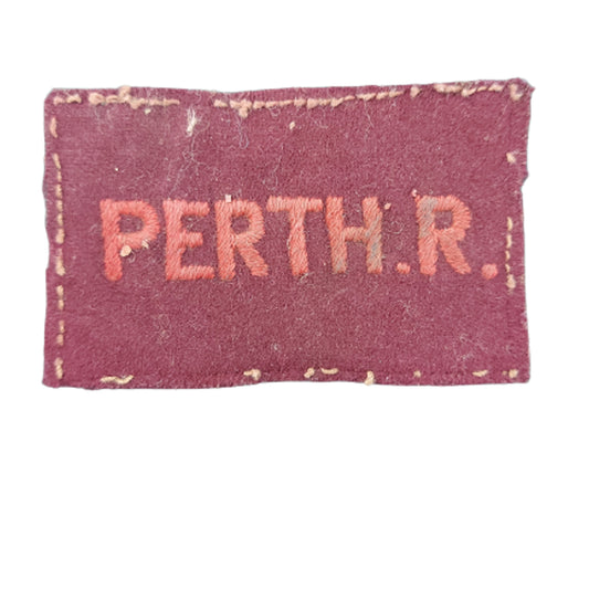 WW2 Canadian Perth Regiment Distinguishing Patch (Number 2)