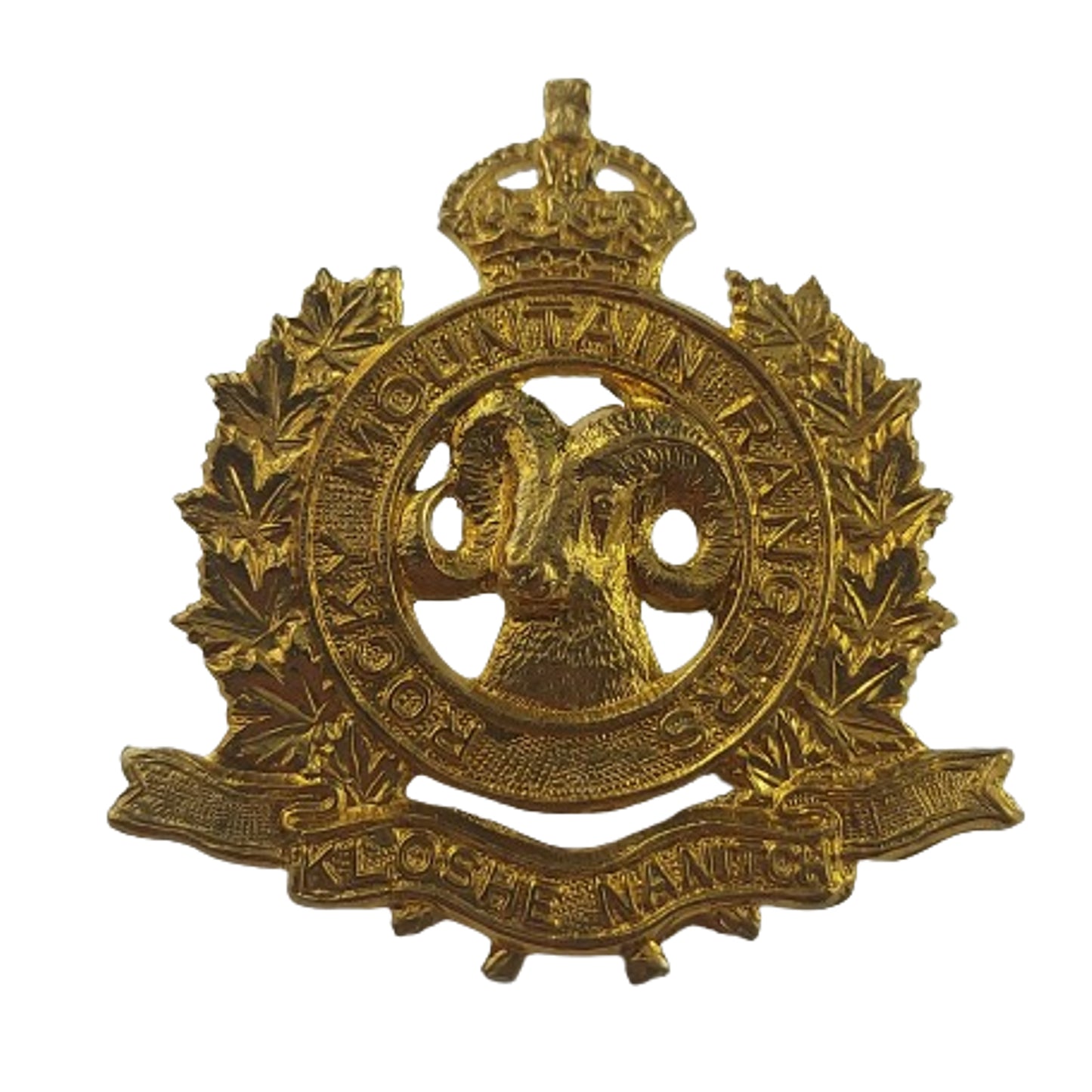 WW2 Canadian Rocky Mountain Rangers Cap Badge