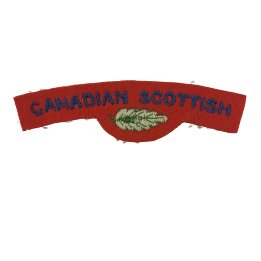 WW2 Canadian Scottish Cloth Shoulder Title