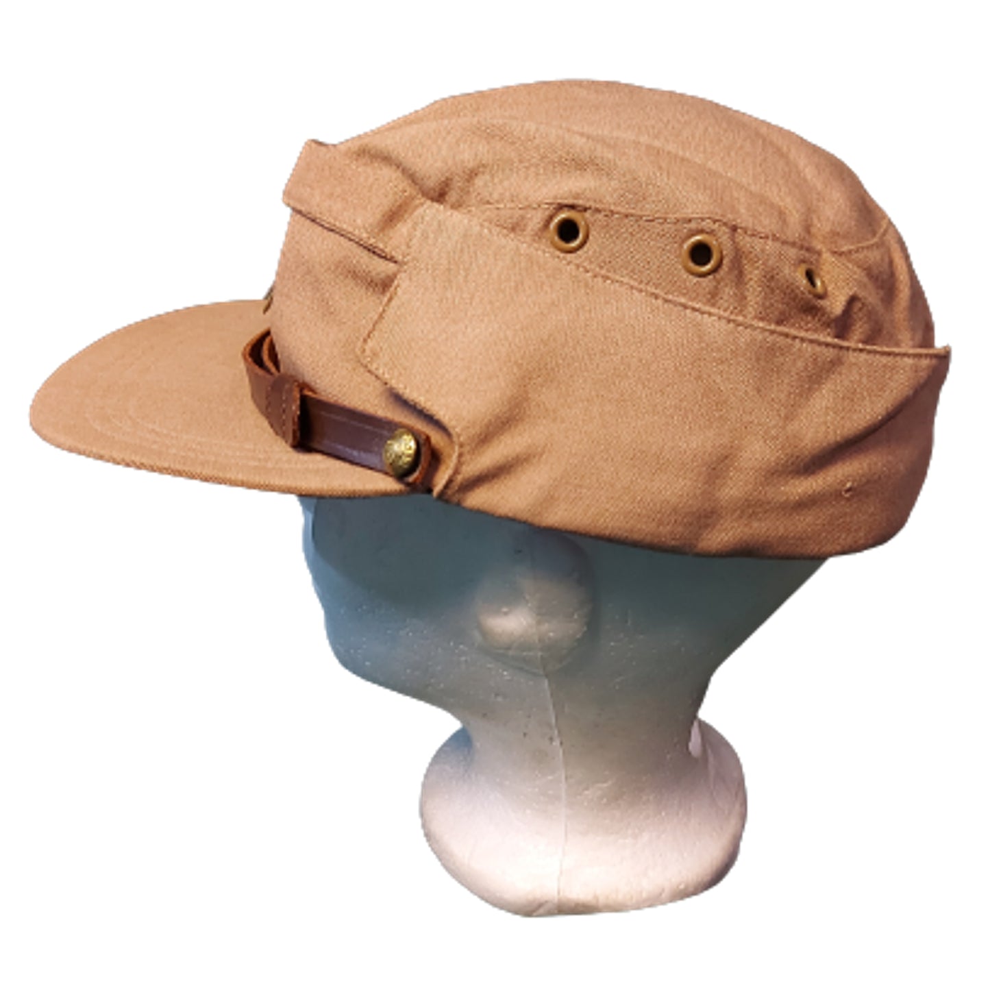 WW2 CWAC Canadian Women's Army Corps Summer Visor Cap With Badge