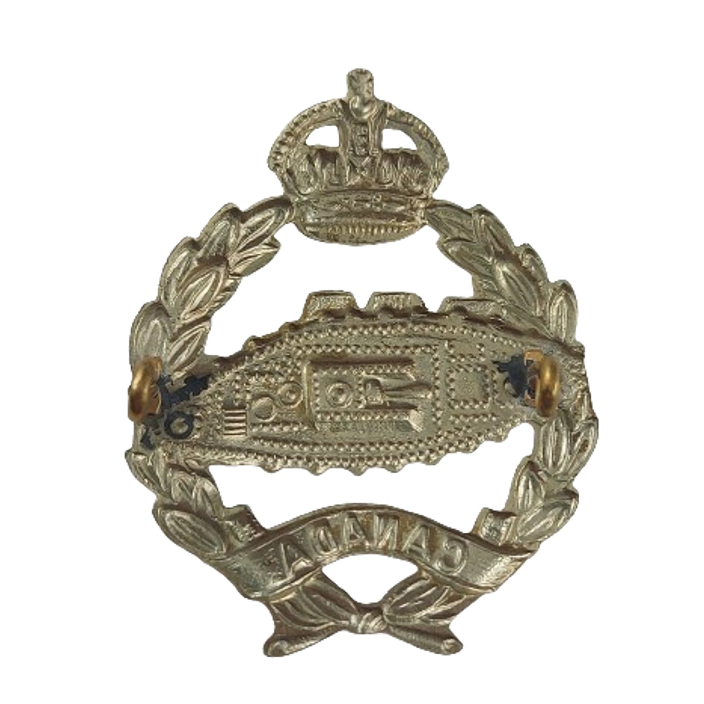 WW2 CAC Canadian Armoured Corps Cap Badge