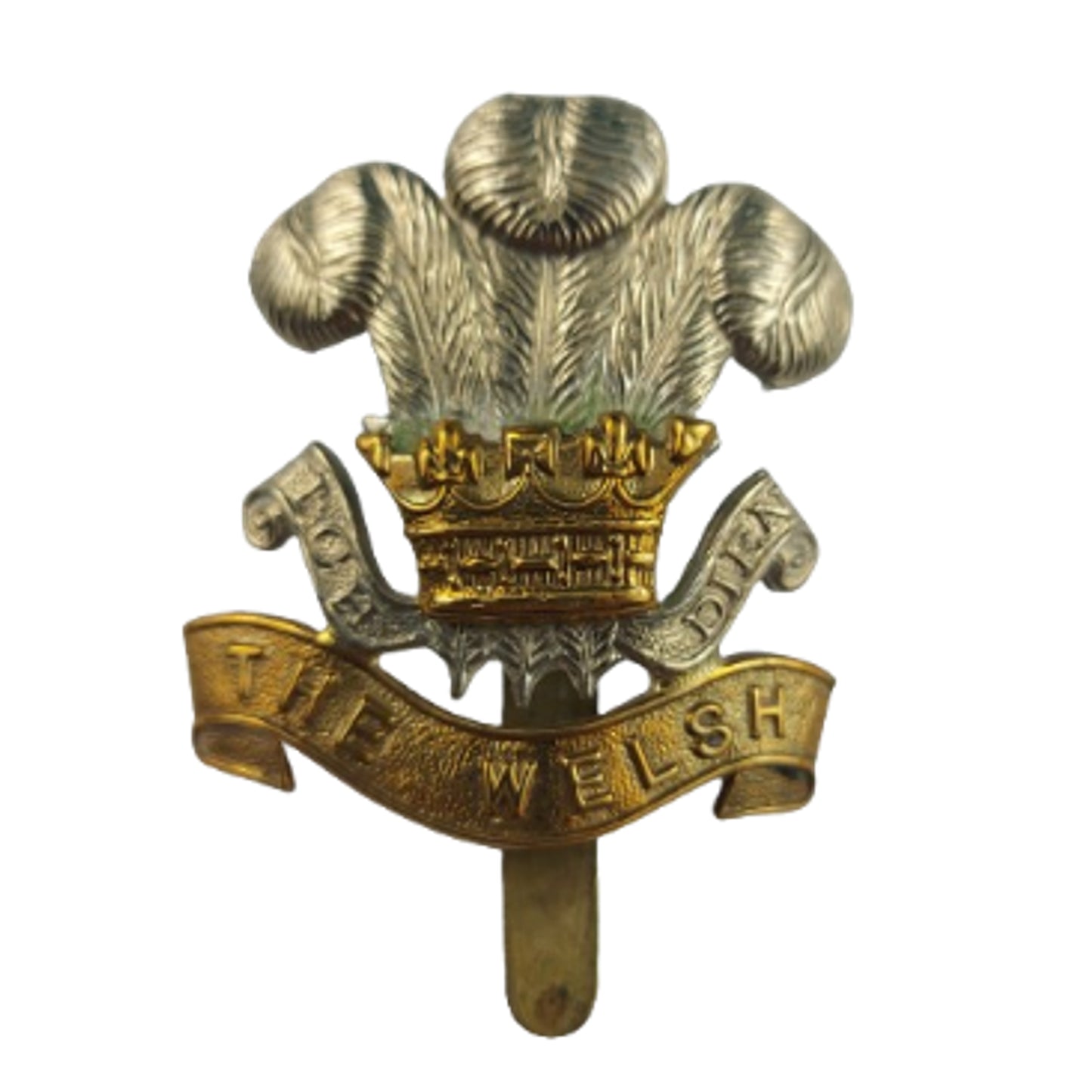 WW2 British The Welsh Regiment Welch Cap Badge