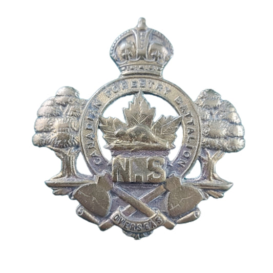 WW1 Canadian Nova Scotia Forestry Battalion Cap Badge