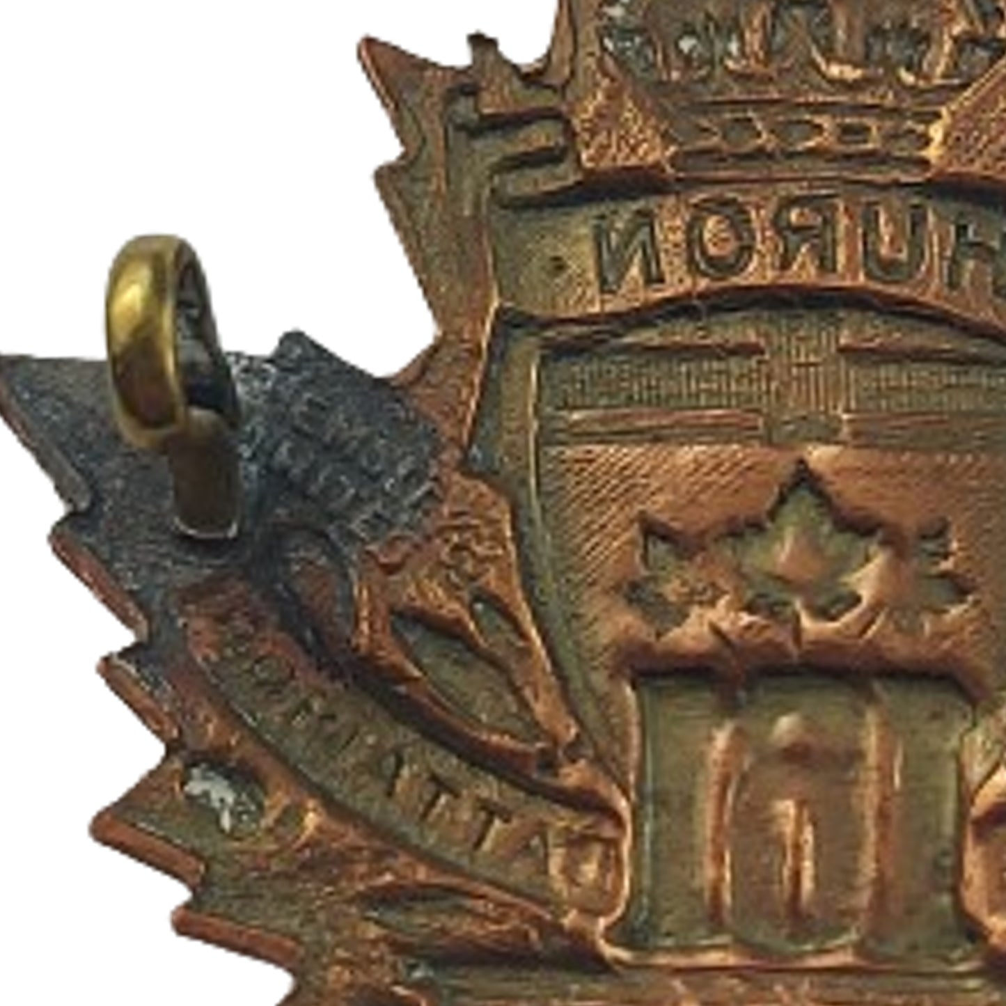 WW1 Canadian 161st Battalion Cap Badge -Huron County Ontario