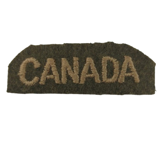 WW2 Canadian CANADA Cloth Shoulder Title