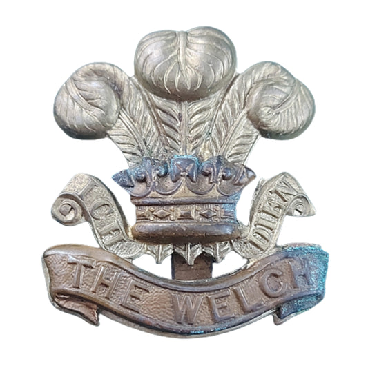 WW2 British The Welsh Regiment Cap Badge