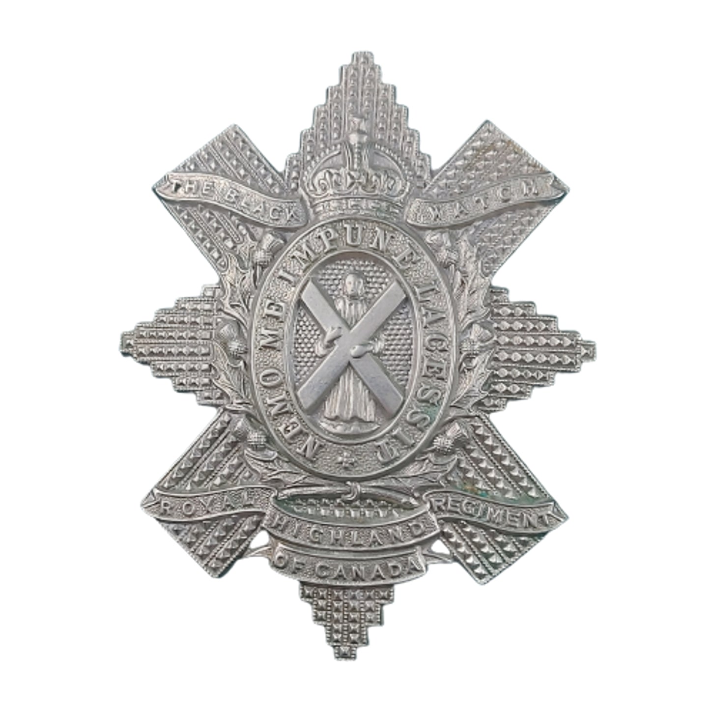 WW2 Canadian The Black Watch Royal Highland Regiment Of Canada Cap Badge