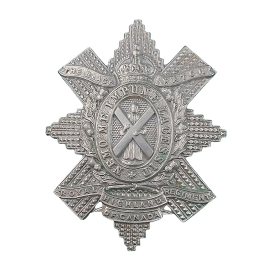 WW2 Canadian The Black Watch Royal Highland Regiment Of Canada Cap Badge