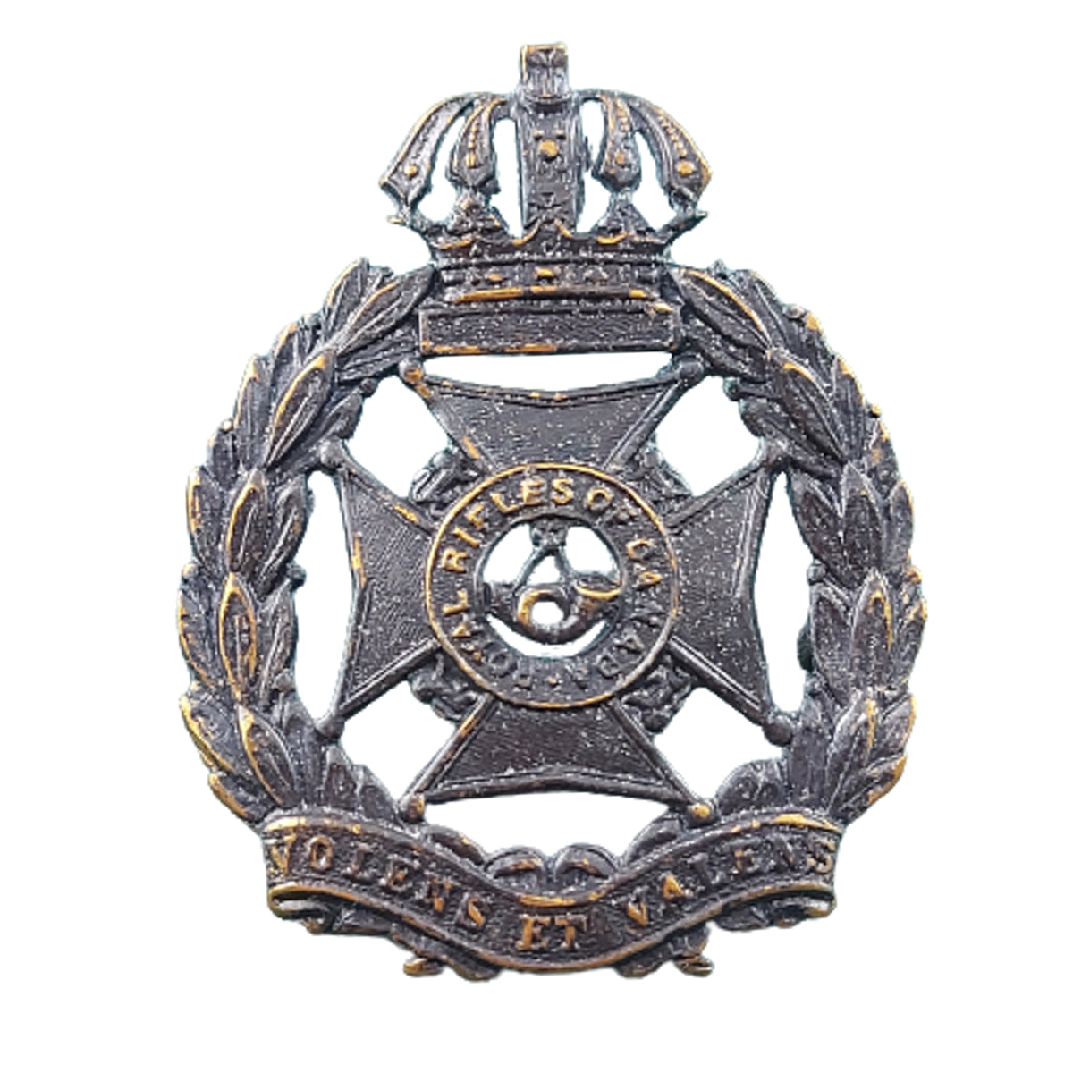 WW2 Canadian Royal Rifles Of Canada Cap Badge – Canadian Soldier Militaria