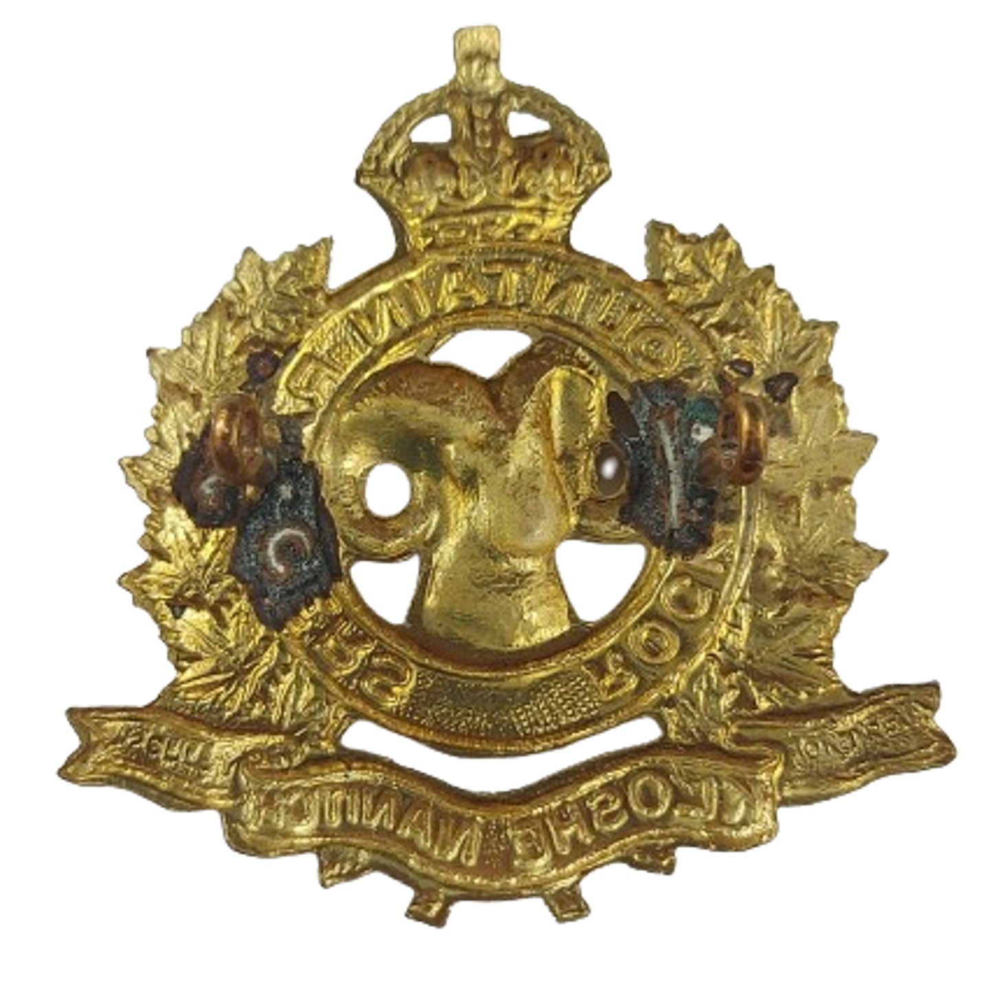 WW2 Canadian Rocky Mountain Rangers Cap Badge