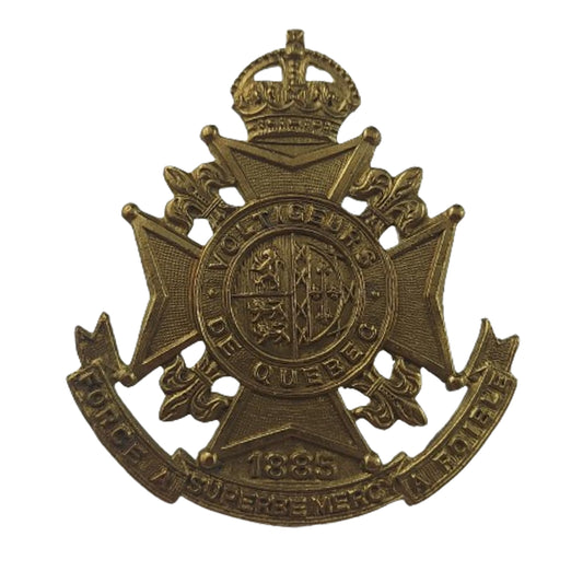 WW2 Canadian Voltiguers De Quebec Cap Badge