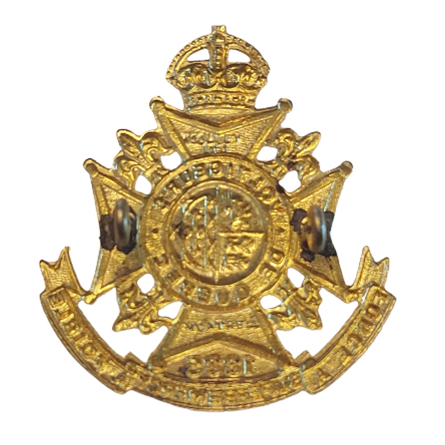 WW2 Canadian Voltiguers De Quebec Cap Badge