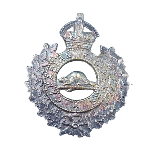 WW1 RCE Royal Canadian Engineers Officer's Cap Badge